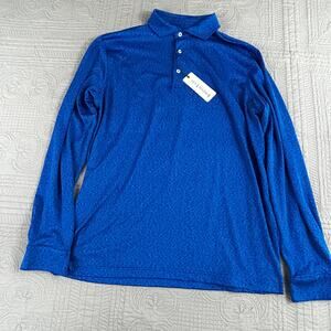 Jordan Lash Mens M Performance Polo Long Sleeve Moisture Wicking NWT